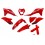 Gas Gas EC/EC-F 250/300 2021-2023 UFO FULL BODY KIT -RED