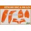 KTM 625-640-660 SMC LC4 2000-2005 Σέτ πλαστικά UFO -Πορτοκαλί