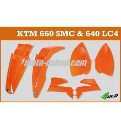 KTM 625/640/660 SMC-LC4 2000-2005 Plastics kit UFO -Orange