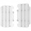 KX 125-250 2003-2004 Polisport Radiator Louvers -White