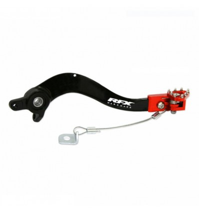 KTM SX/EXC 250 17-22 EXCF 250/350 17-23 RFX Pro FT Rear Brake Lever (Black/Orange)