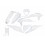 KTM EXC/EXCF 2020-2023 PLASTICS KIT UFO -WHITE