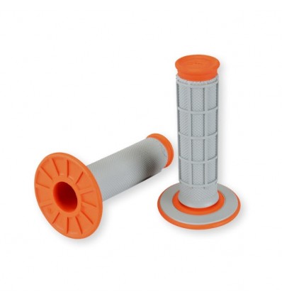 GRIPS RENTHAL DUAL ORANGE/GREY