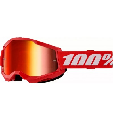 GOGGLES 100% STRATA 2 RED - Mirror Red