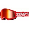 GOGGLES 100% STRATA 2 RED - Mirror Red