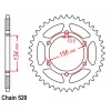 KR1 & KR1S 250 1989-1992  Rear Sprocket Renthal