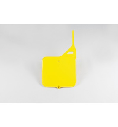 RM 125-250 1987-1995 UFO front Number Plate - Yellow