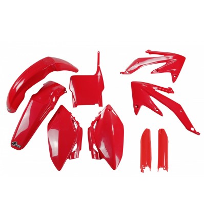 Honda CRF 450R 2008 Full Plastics Kit UFO - RED ALL