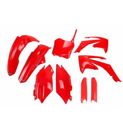 Honda CRF 450R 2011-2012 Σέτ πλαστικά + καλαμίδες UFO - Κόκκινο