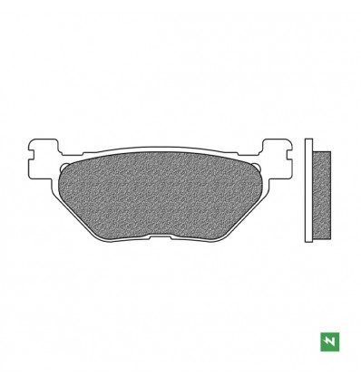 YAMAHA TDM 900 2002-2014 & YAMAHA TDM 900 ABS 2005-2010  Rear brake pads Newfren