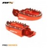 KTM SXF 2016-2022 & KTM SX 2017-2022 RFX Pro Series Shark Teeth Footrests (Orange) 