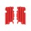 CRF 450R 2003-2004 Radiator Louvers Polisport -RED