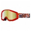 GOGGLES 100% STRATA FIRE RED - Mirror Red