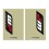BLACKBIRD W.P. FORK CRYSTALL STICKERS (WHITE/RED LOGO)
