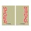 SHOWA FORK CRYSTALL STICKERS CLEAR/RED (BLACKBIRD)