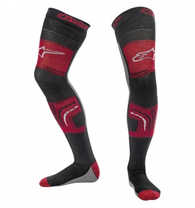 ΚΑΛΤΣΕΣ ALPINESTARS KNEE BRACE SOCKS RED/BLACK/GRAY L-2XL 