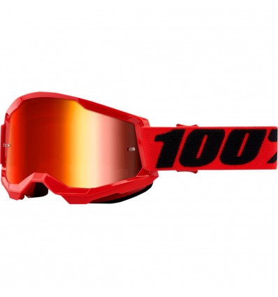 GOGGLES 100% STRATA 2 RED - Mirror Red