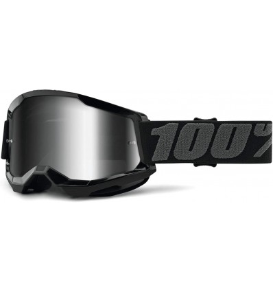 GOGGLES 100% STRATA 2 BLACK - Mirror Silver