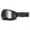 GOGGLES 100% STRATA 2 BLACK - Mirror Silver