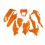 KTM EXC-EXCF 2017-2019 + Πλαστικό μάσκας σέτ πλαστικά UFO -Πορτοκαλί