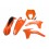 EXC/EXC-F 2012-13 PLASTIC KIT UFO -ORANGE