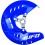 YZF 250-450 2014-2022 Προστασία εμπρόσθιου δισκοφρένου UFO - Μπλέ