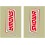 SHOWA 17 FORK CRYSTALL STICKERS CLEAR-RED BLACKBIRD